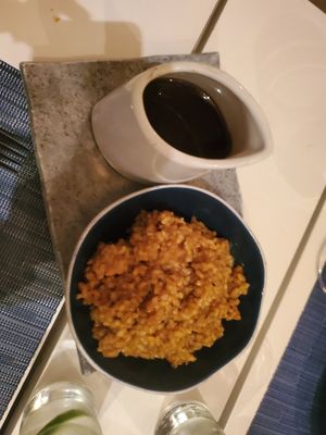 Eggplant side grains at ZFOOD in Quito