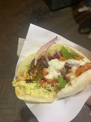 Falafel pita  at Maoz - Muntplein in Amsterdam