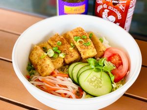 Vegan Rice Bowl at Viet-Nomz in Lake Mary