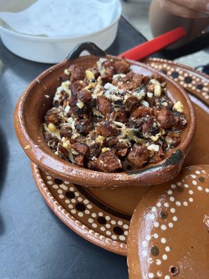Choriqueso  at Vegan Barrio in Cozumel