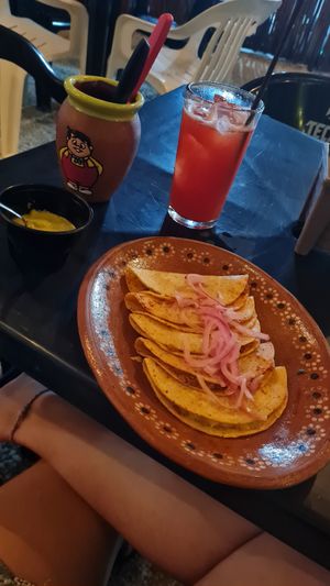 Tacos de Canasta at Vegan Barrio in Cozumel