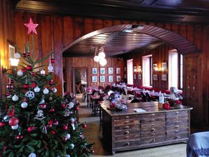 Interior at Refuge du Montenvers in Chamonix-mont-blanc