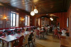 Dining room at Refuge du Montenvers in Chamonix-mont-blanc