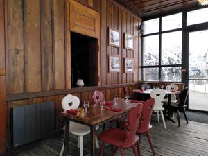Another dining room at Refuge du Montenvers in Chamonix-mont-blanc