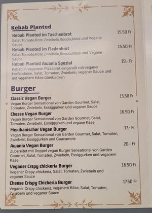  at Awania Pizza Burger in Zurich