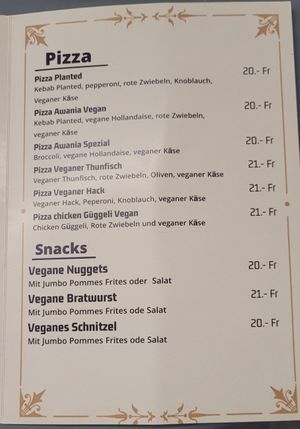  at Awania Pizza Burger in Zurich