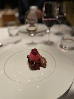 Sea buckthorn and licorice  at Ravintola Näsinneula in Tampere