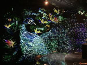 Restaurant digital art  at TREE by NAKED - Yoyogi Park in Tokyo