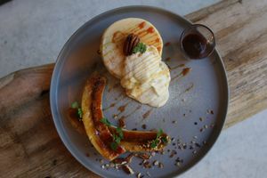 Vegan Gluten-free Banana Pancakes at TREE by NAKED - Yoyogi Park in Tokyo