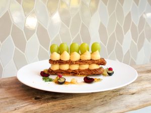 Muscat Grapes with Kiwi Cream Mille-Feuille at TREE by NAKED - Yoyogi Park in Tokyo