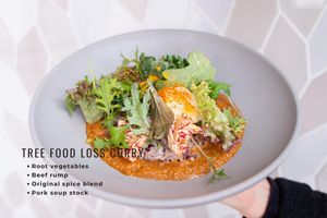 TREE FOOD LOSS CURRY (*contains meat) at TREE by NAKED - Yoyogi Park in Tokyo