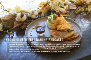 Vegan & Gluten-free Banana Pancakes at TREE by NAKED - Yoyogi Park in Tokyo