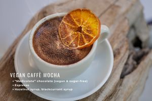 Autumn limited edition menu: Vegan Caffè Mocha at TREE by NAKED - Yoyogi Park in Tokyo