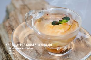 Autumn limited edition menu: Vegan Apple Ginger Lemonade at TREE by NAKED - Yoyogi Park in Tokyo