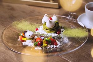 TREE dinner Christmas course dessert special (vegetarian) at TREE by NAKED - Yoyogi Park in Tokyo