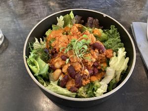 Vegan chili con carne  at TREE by NAKED - Yoyogi Park in Tokyo