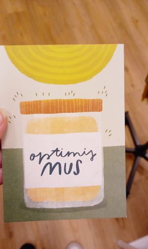 postkarte #Veganuary at fijnwerk in Ratingen