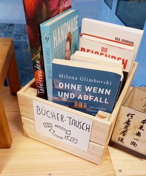 bücher-tausch #Veganuary at fijnwerk in Ratingen