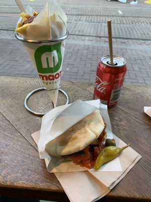 You can add whatever you want in your pita bread. at Maoz - Leidsestraat in Amsterdam