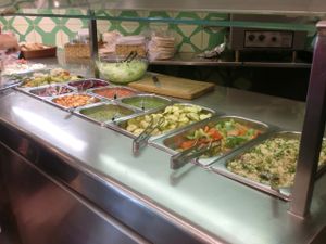 Salad bar at Maoz - Leidsestraat in Amsterdam