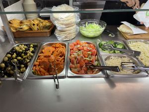 Salad bar  at Maoz - Leidsestraat in Amsterdam