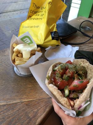 Pita + chips + drink meal  at Maoz - Leidsestraat in Amsterdam
