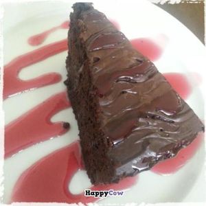 chocolate cake at S'ha Acabat el Broquil in Sabadell