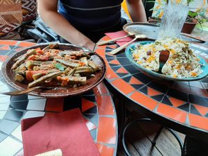 Okra and rice at Delrobah in Antwerpen