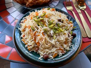 Qabuli palauw vegan  at Delrobah in Antwerpen