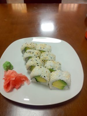 Vegan Avocado roll at Yan Asia Imbiss in Vienna