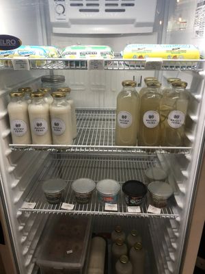 fridge at Materia Prima Café in Buenos Aires