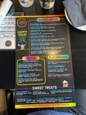 Menu   at Dented Keg Brewing Company in Clearfield