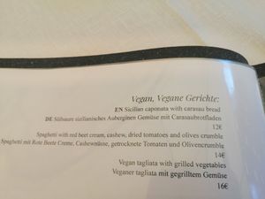 Vegan options at Milli Eat&Drink in Trento