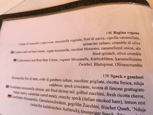 Ingredienti regina vegana at Milli Eat&Drink in Trento