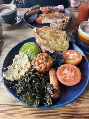 Vegan breakfast   at Tipi Coffee Co in Saffron Walden
