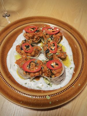 Manto dumplings #Veganuary at Manto in Malmo