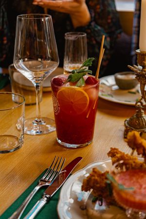 Delicious lemonade with different flavours  at Manto in Malmo