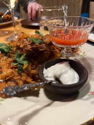 Oyster mushroom pankora at Manto in Malmo