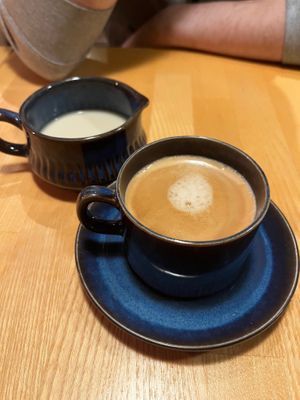 Coffee with oat milk  at Manto in Malmo