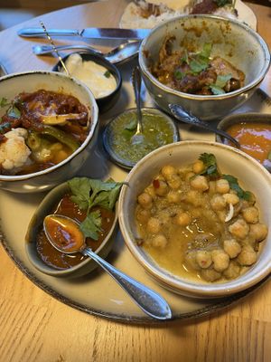 Thali. I’d already chowed down before I remembered to take a photo. I was hungry ok?  at Manto in Malmo