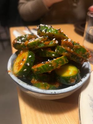 Kimchi cucumber  at Manto in Malmo