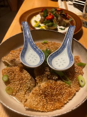 Sesame pot sticks  at Manto in Malmo