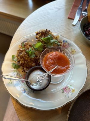 Oyster mushroom pakora  at Manto in Malmo