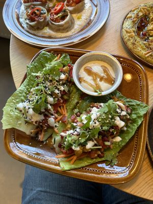 Lettuce cups!  at Manto in Malmo