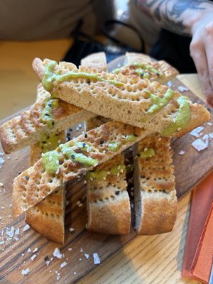 And bread with the hummus 🤤  at Manto in Malmo