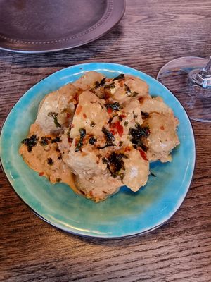 Kimchi potatoes at Manto in Malmo