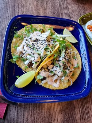 Tacos with mushrooms+++ at Manto in Malmo
