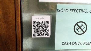 QR menú en español at Cuatro Gatos in Bamberg