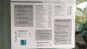 Menú comida at Cuatro Gatos in Bamberg