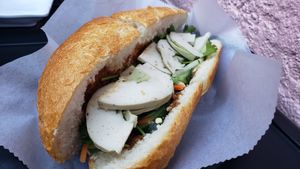 Vegan ham banh mi ($11). Passable. at eM Que Viet in St Paul